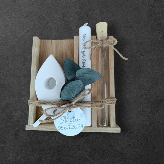 Geschenkset zur KONFIRMATION personalisiertes Geldgeschenk / Fisch / Wunscherfüller